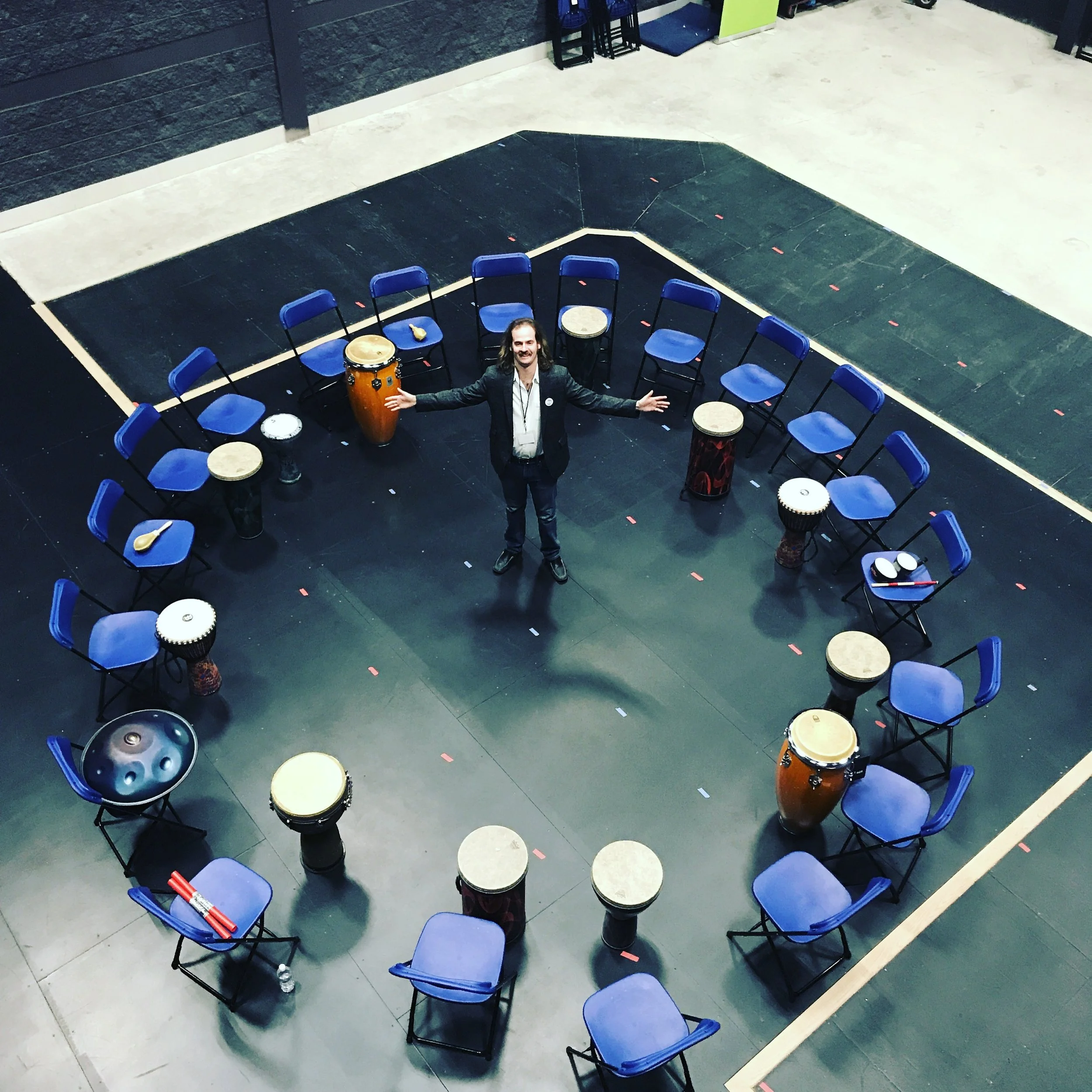 COMMUNITY DRUM CIRCLE OPEN TO THE PUBLIC LIVE AT THE HIGHLAND PARK ART CENTER!!