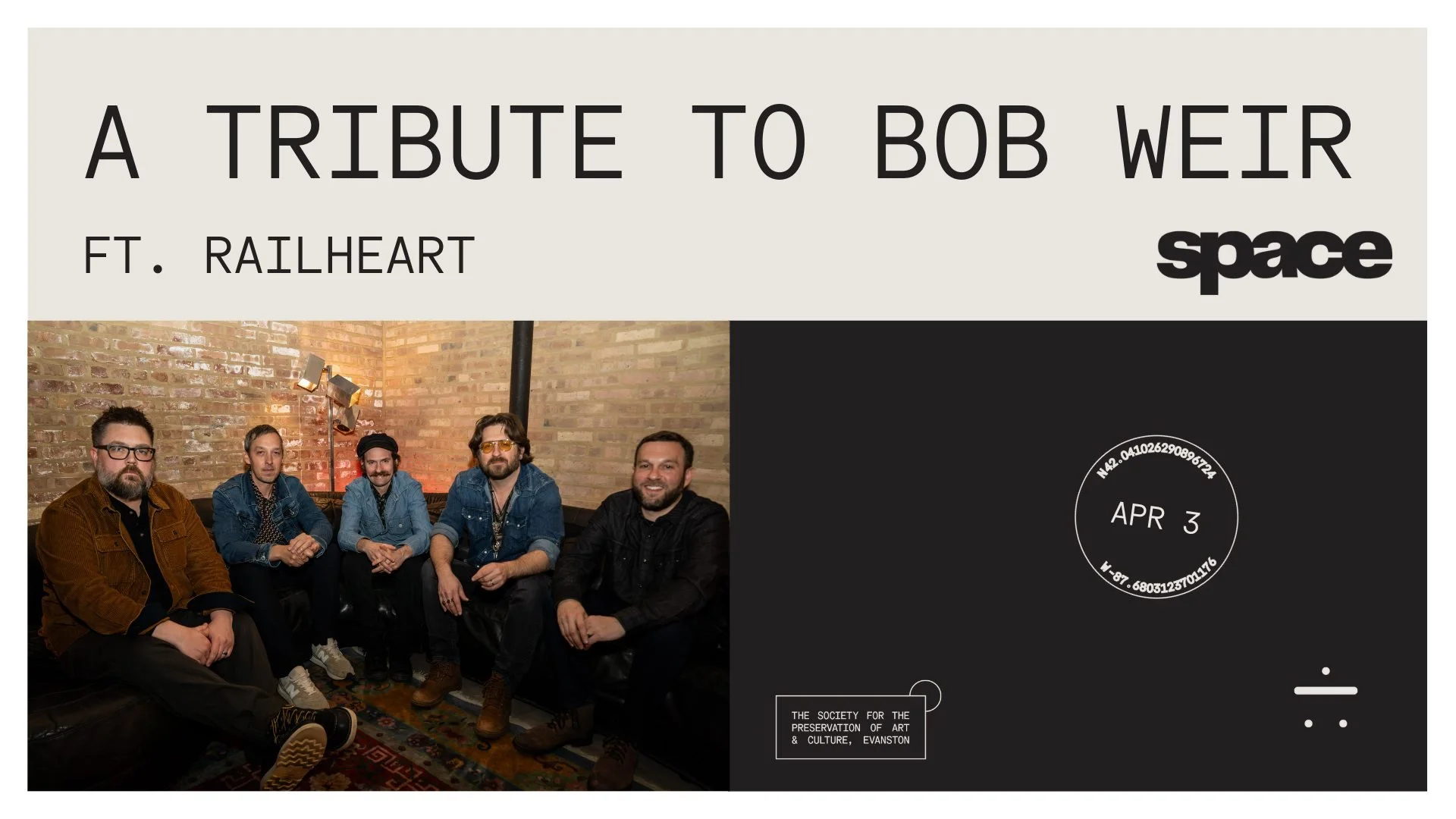 RAILHEART'S TRIBUTE TO BOB WEIR LIVE AT EVANSTON'S SPACE