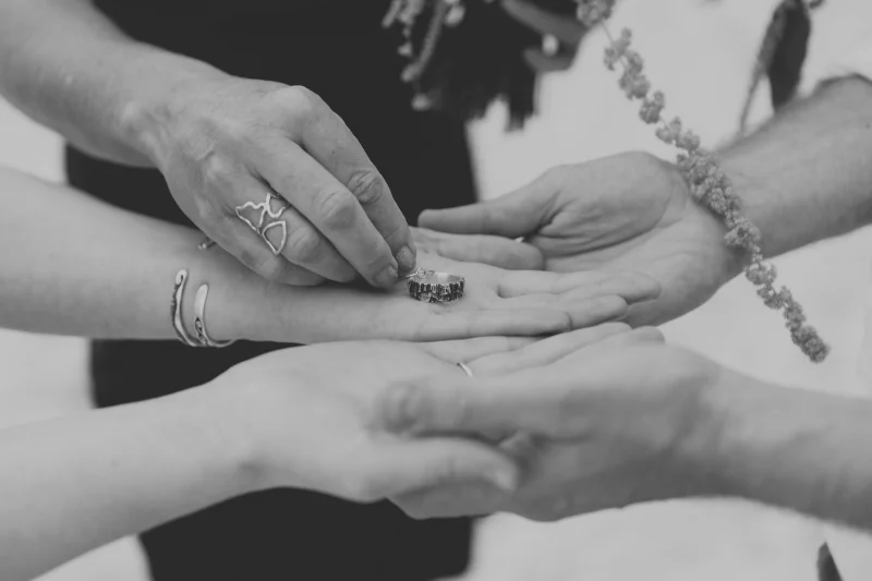 Rhodes Love Story: Grand Canyon Inspired Custom His and Her Wedding Band Set 