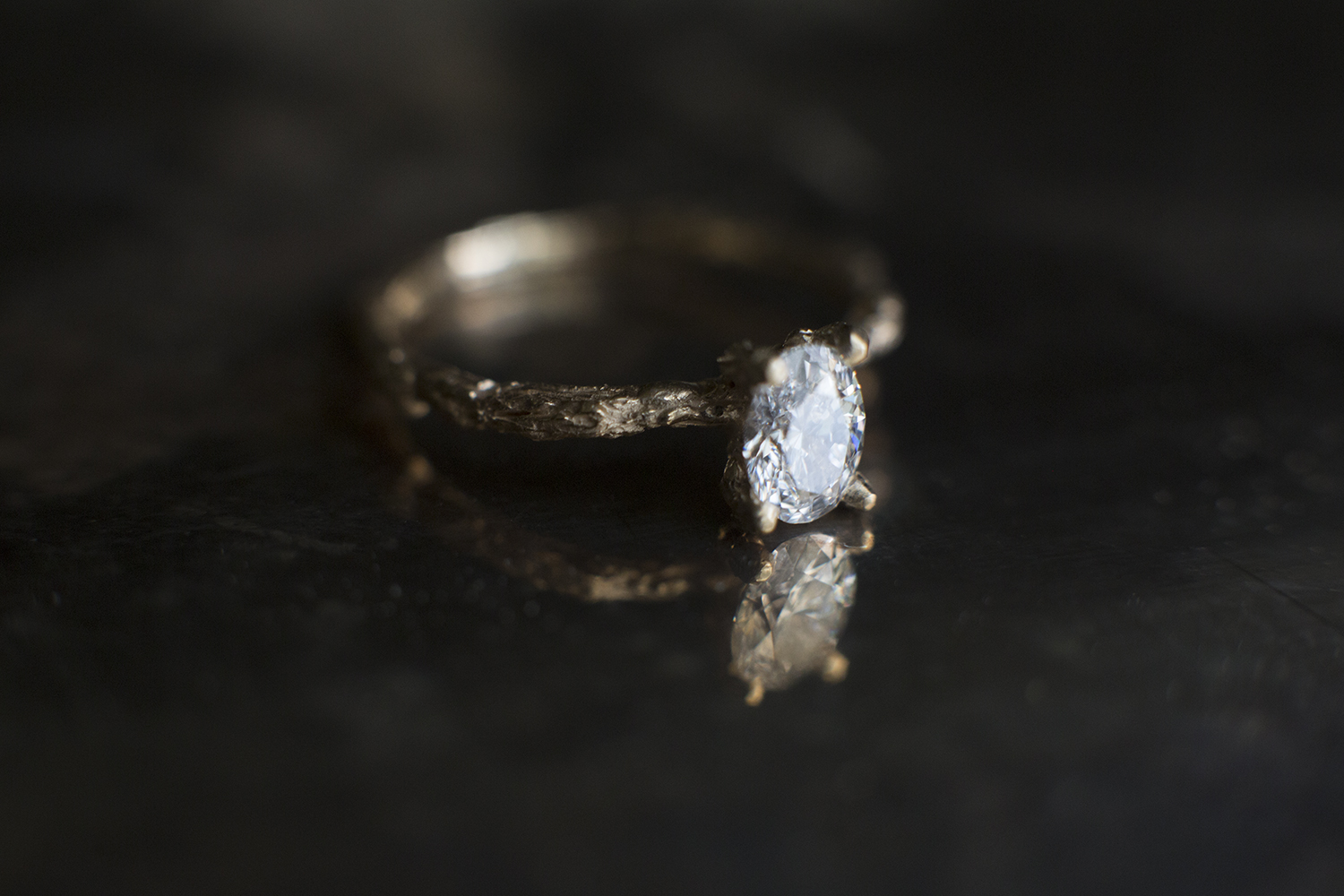 handcrafted engagement ring
