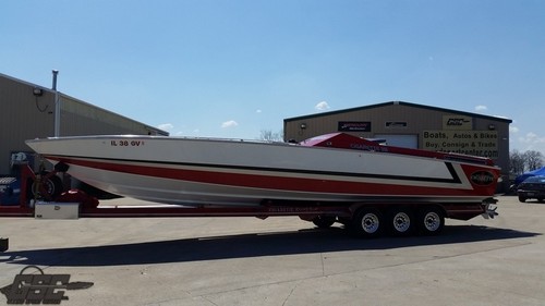 1985 CIGARETTE 38 S FLAT DECK