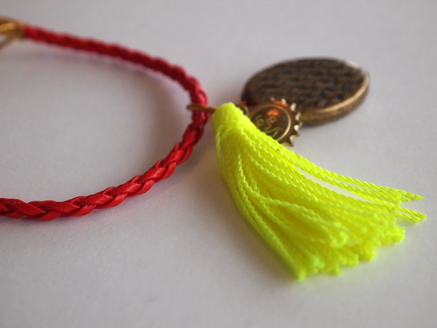 Baja Leather Charm Bracelet - Syrah