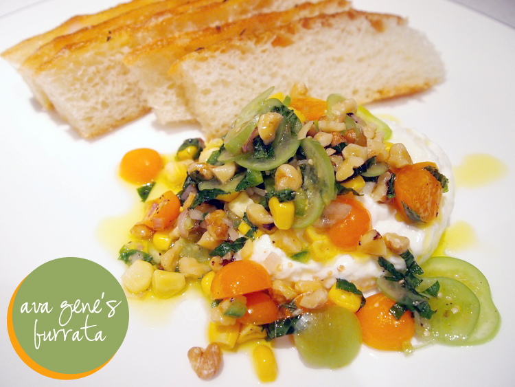 That Travel Meal :: Best-in-Show Burrata at Ava Gene's
