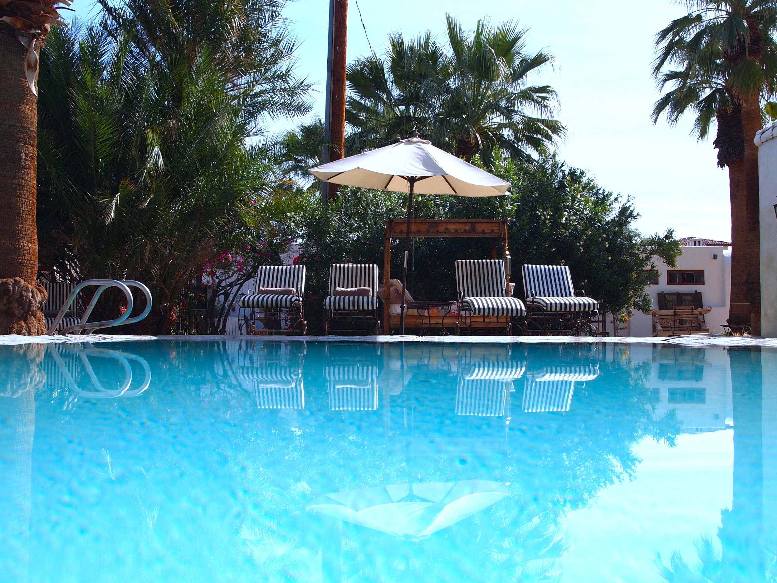  Palm Springs. One of two pools at Korakia Pensione. 