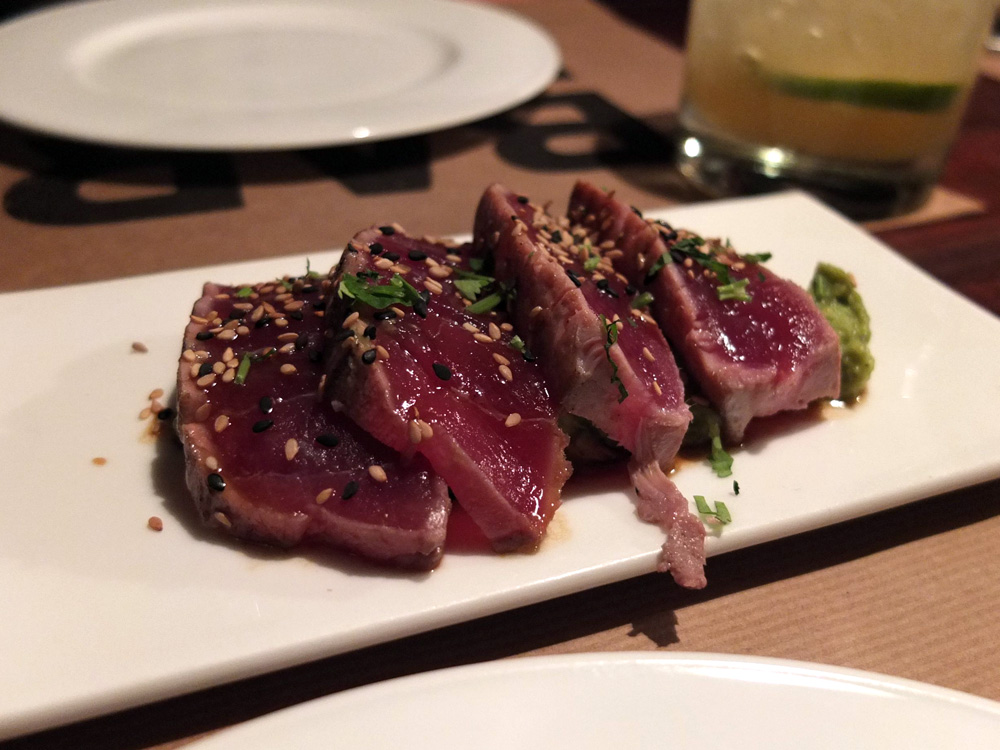 EAT // Bar Lobo is a fun indoor/outdoor restaurant with memorable fried eggplant and tuna tataki near the Barcelona Museum of Contemporary Art {MACBA} in El Raval.