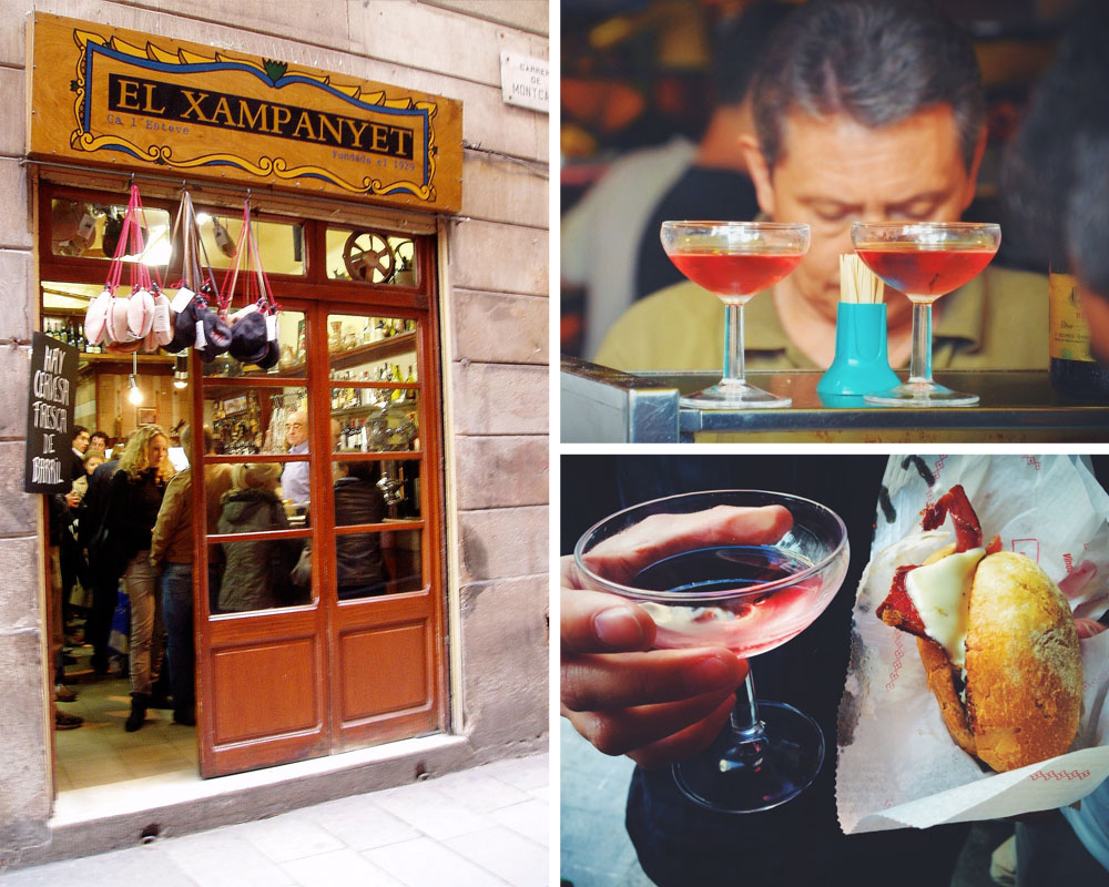 EAT // "Come for one and stay till two" as the expression goes at one of the city's cheap,&nbsp;cheerful and tiny cava bars —&nbsp;El Xampanyet in El Born or Can Paixano {La Xampanyeria} in La Barceloneta.
