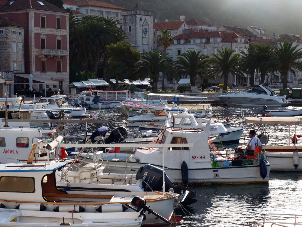Harbor views from our hotel restaurant, which served a champagne breakfast {included in room rate}