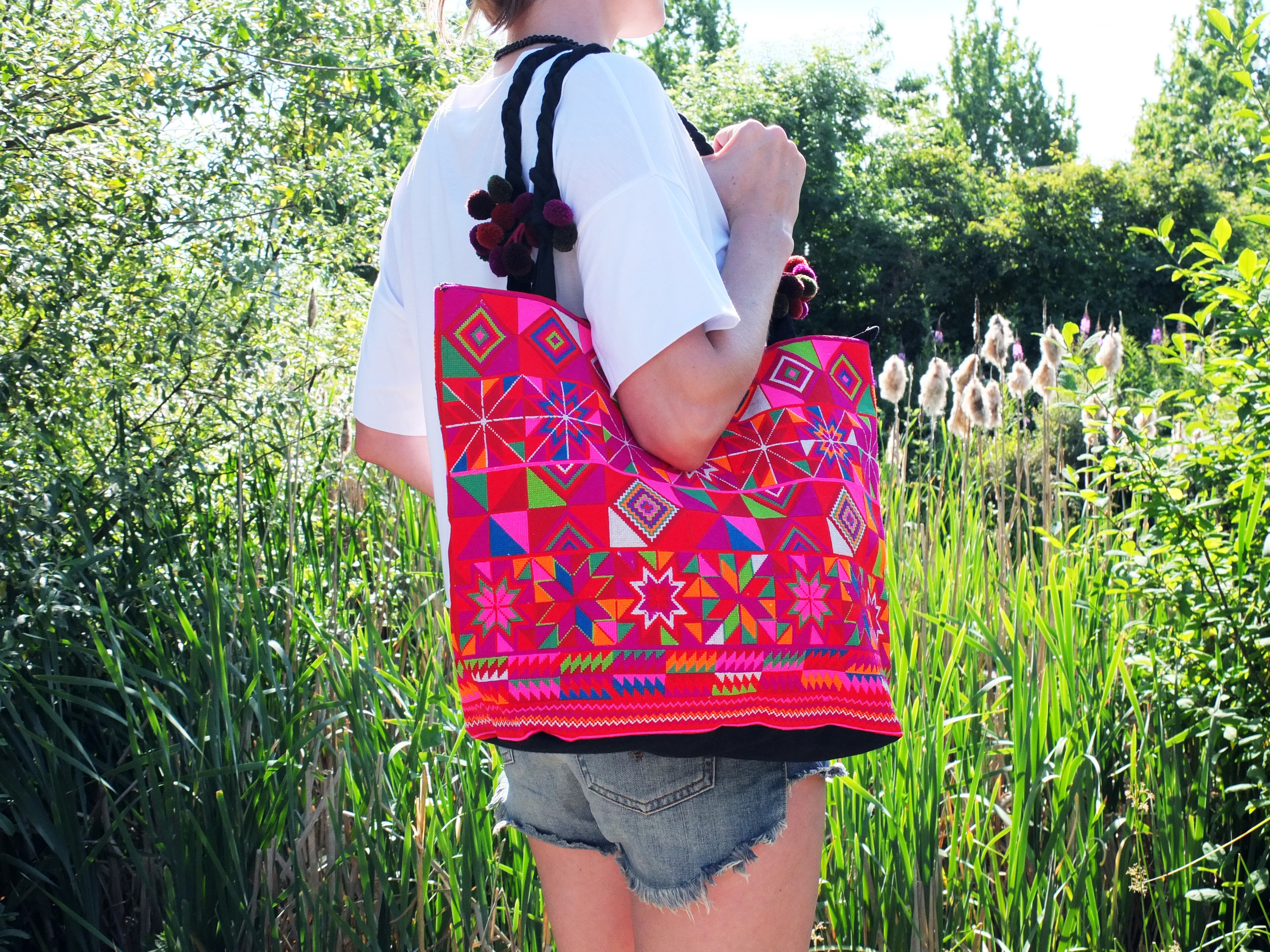 Wearing: Thai Golden Triangle Micro-Print Purse // $89