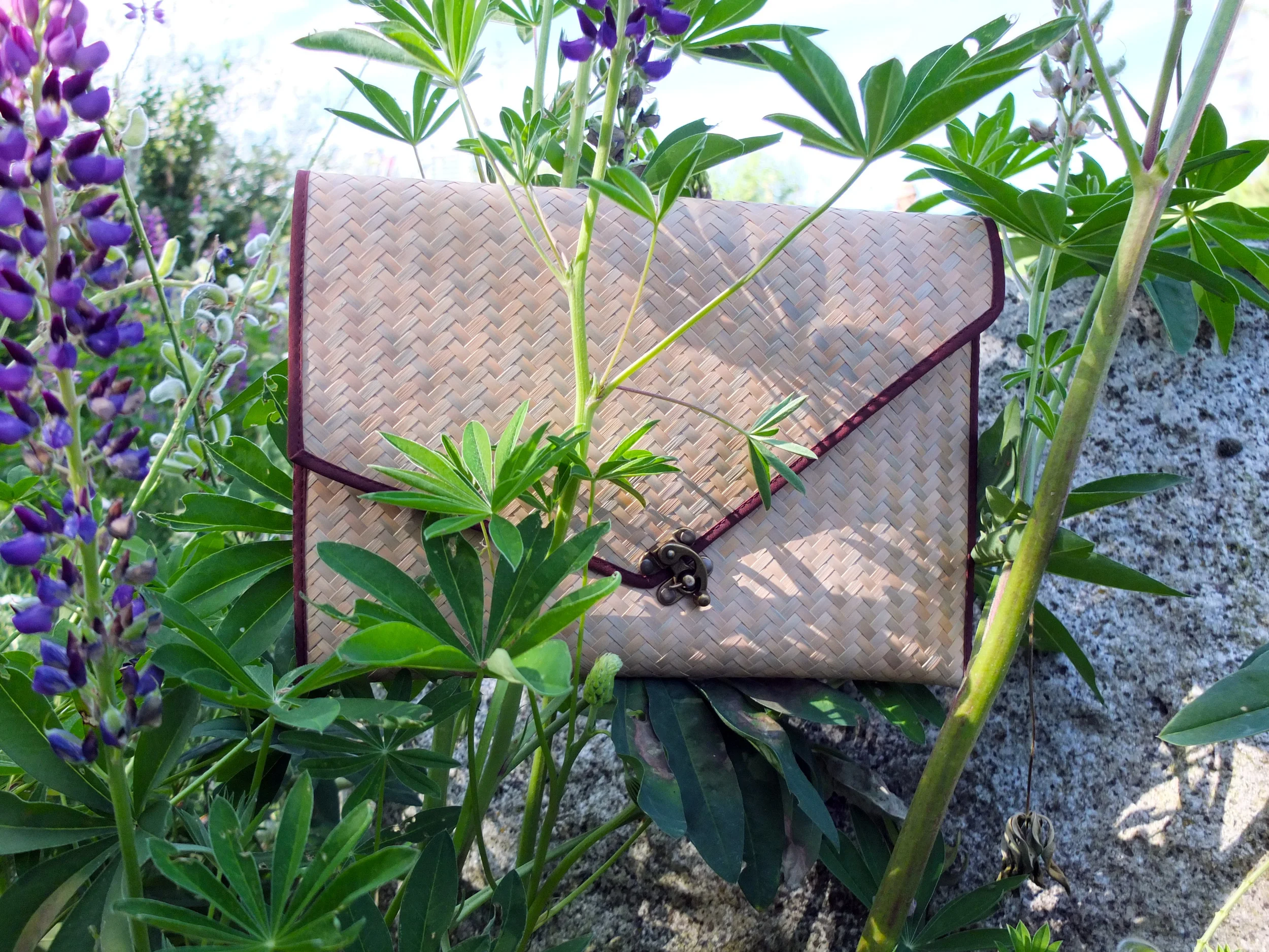 Thai Envelope Clutch in Earth // $35