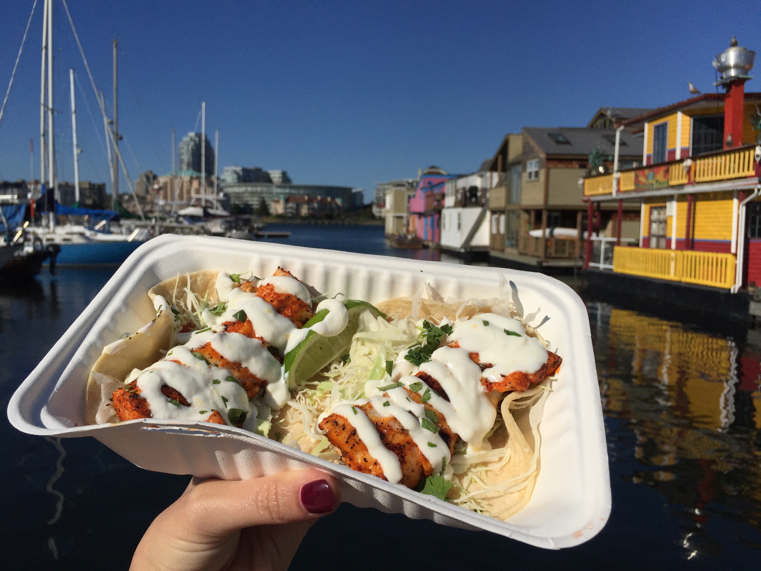  Fresh seafood tacos at Fisherman's Wharf&nbsp; 