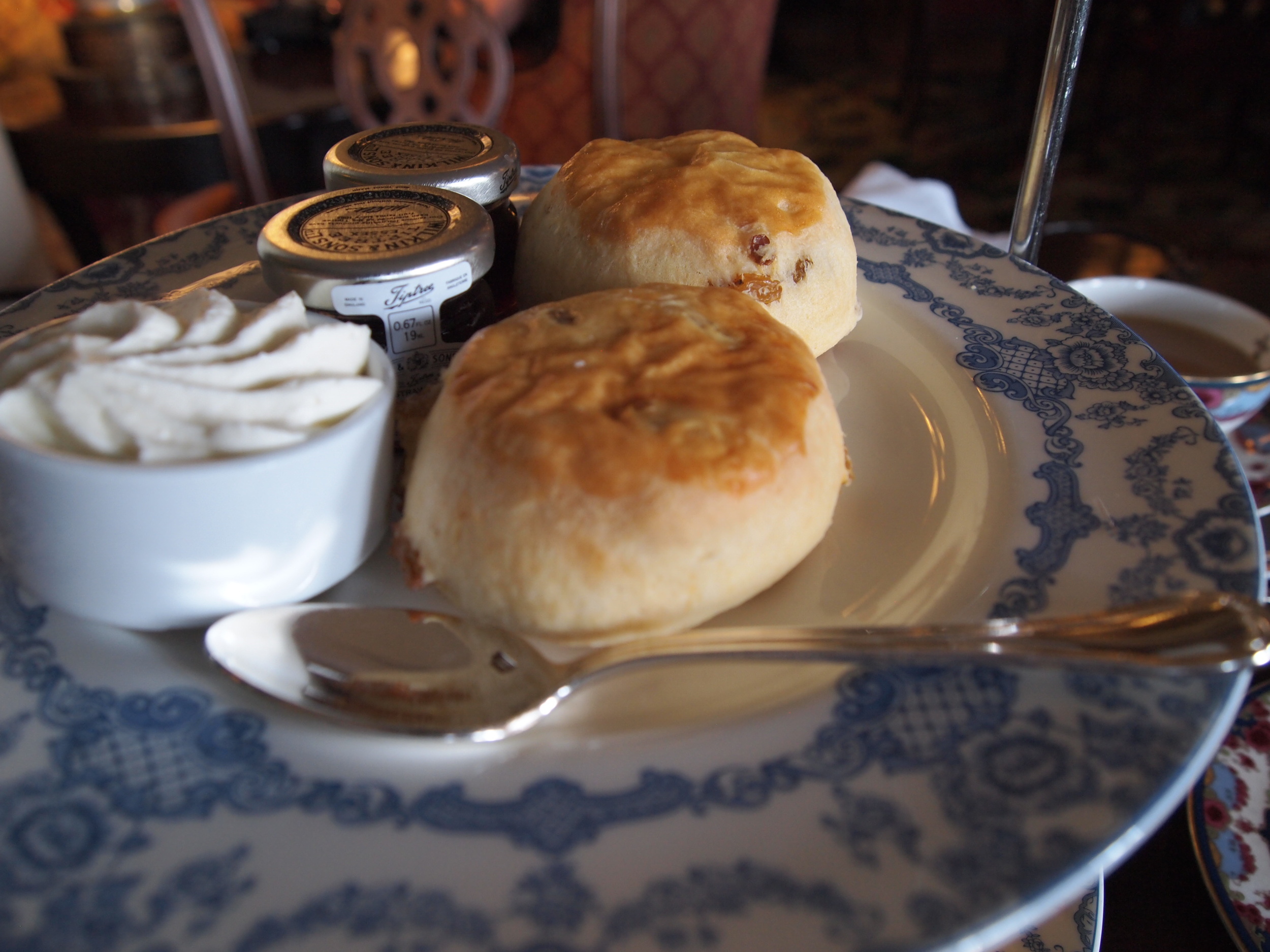 Afternoon Tea: The rainsin scones with clotted cream and jam 