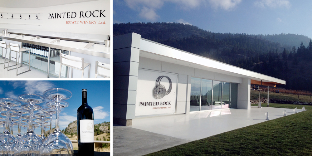 Painted Rock Estate Winery , Penticton Wine pick: Syrah This stunning, modern tasting room provides a beautiful setting for beautiful wine. Trust me — you'll want to spend an afternoon on the patio with a bottle of wine making all your friends jealous via Instagram.