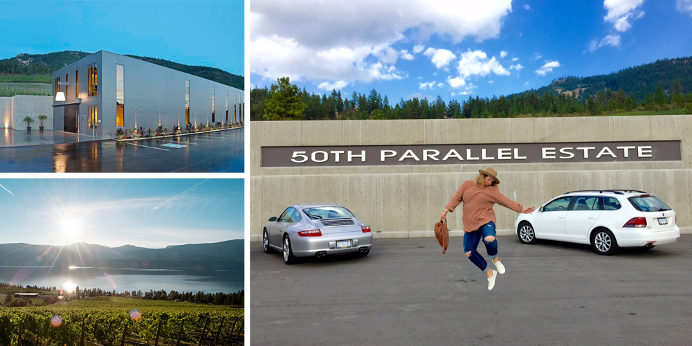 50th Parallel Estate Winery , Lake Country Wine pick: Chardonnay This is also a relatively new winery with an impressive industrial tasting room-meets-production-facility tucked away in Lake Country. Don't leave without a bottle of Chardonnay, Riesling and Rosé!