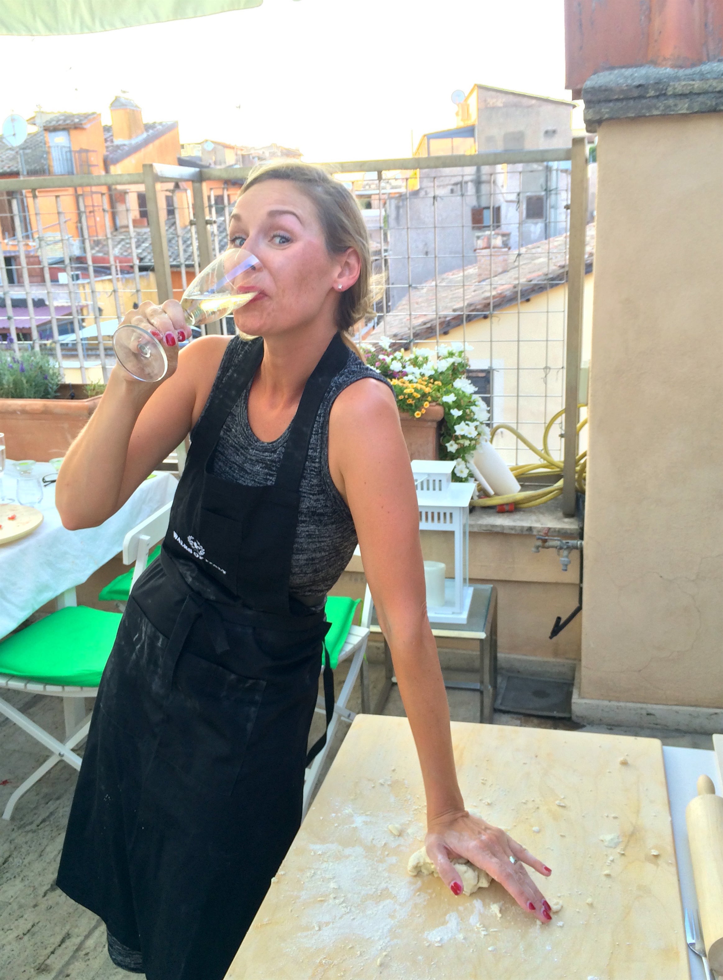 Rome: While this photo is not best-in-class, the experience is: A Walks of Italy pasta-making class in a chef's studio towering over the Eternal City. Bottomless Prosecco included! See the video here . 