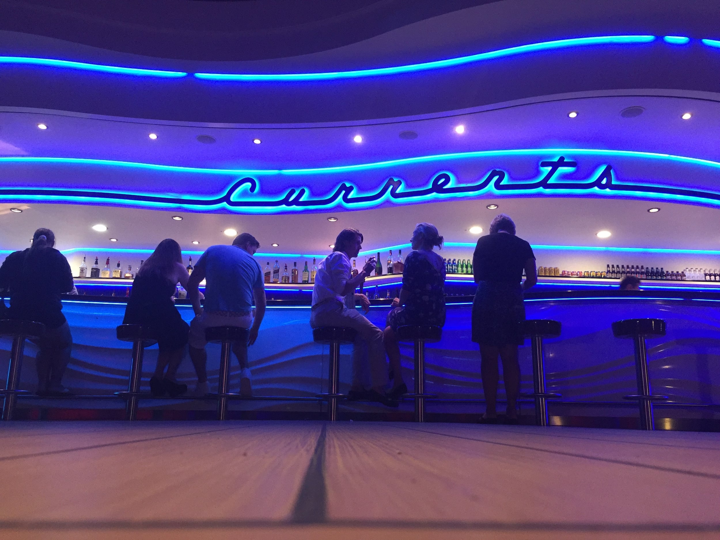 Drinks on Deck 13 while Baby Styler sleeps in the nursery.