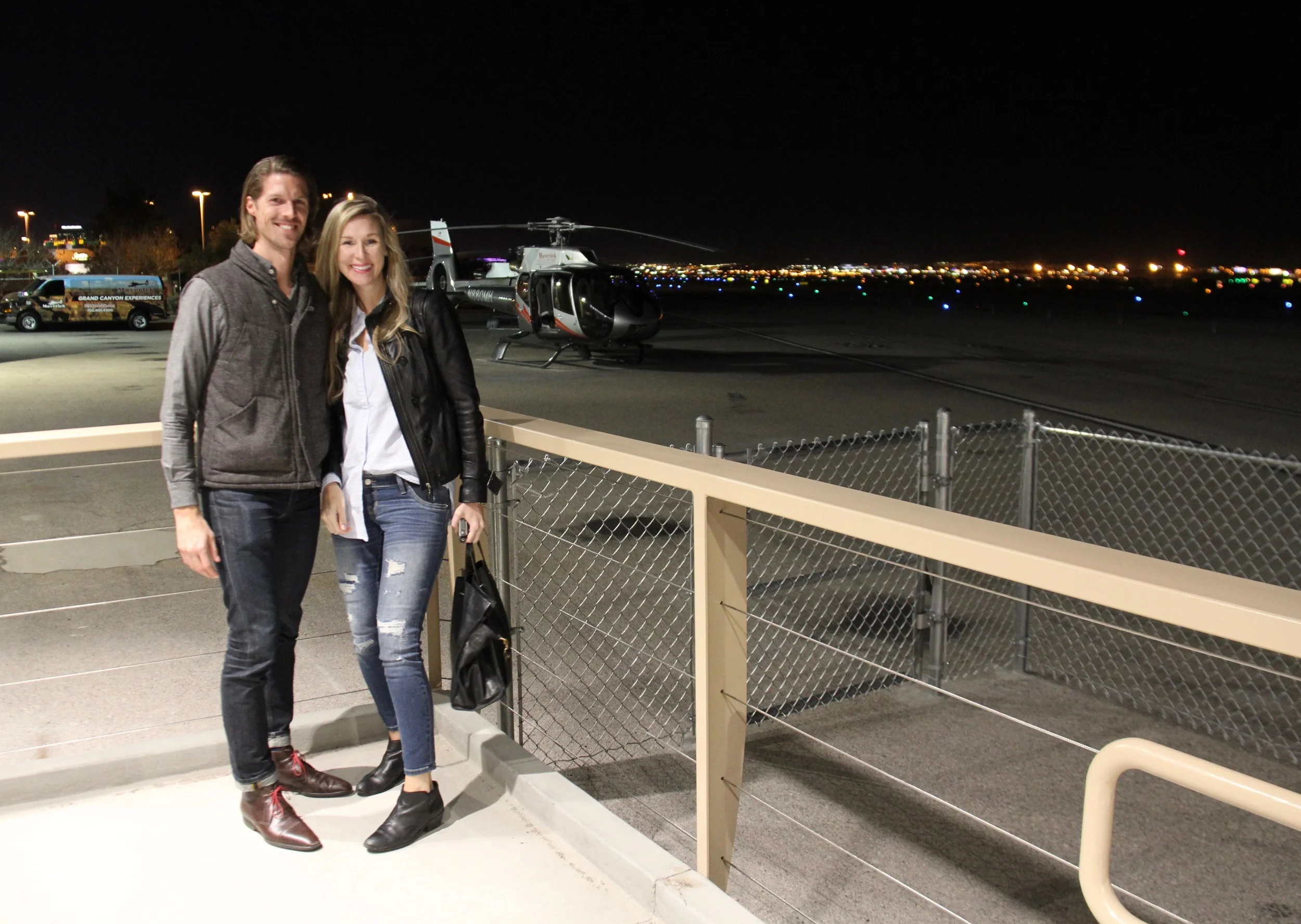About to take flight above the Strip with Maverick Helicopters {booked via Expedia Things To Do.}