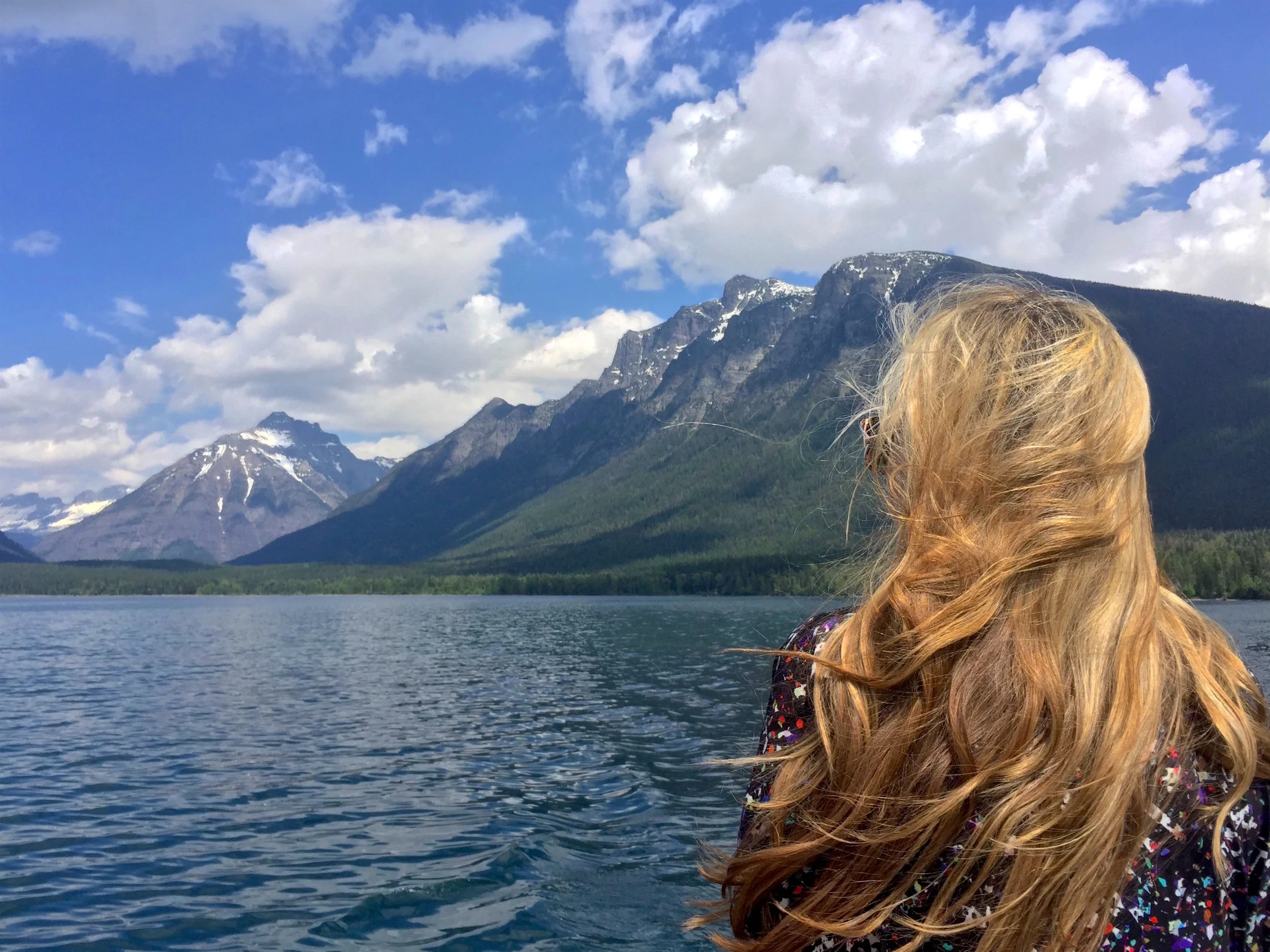Revelling in the views — and making mental notes of which adventures I'd like to come back and do — in Glacier National Park. 