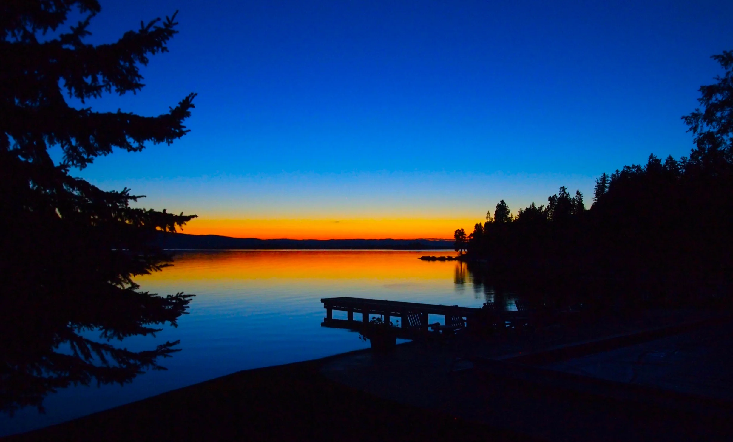 The sunset of all sunsets over Flathead Lake, the largest natural freshwater lake west of the Mississippi.