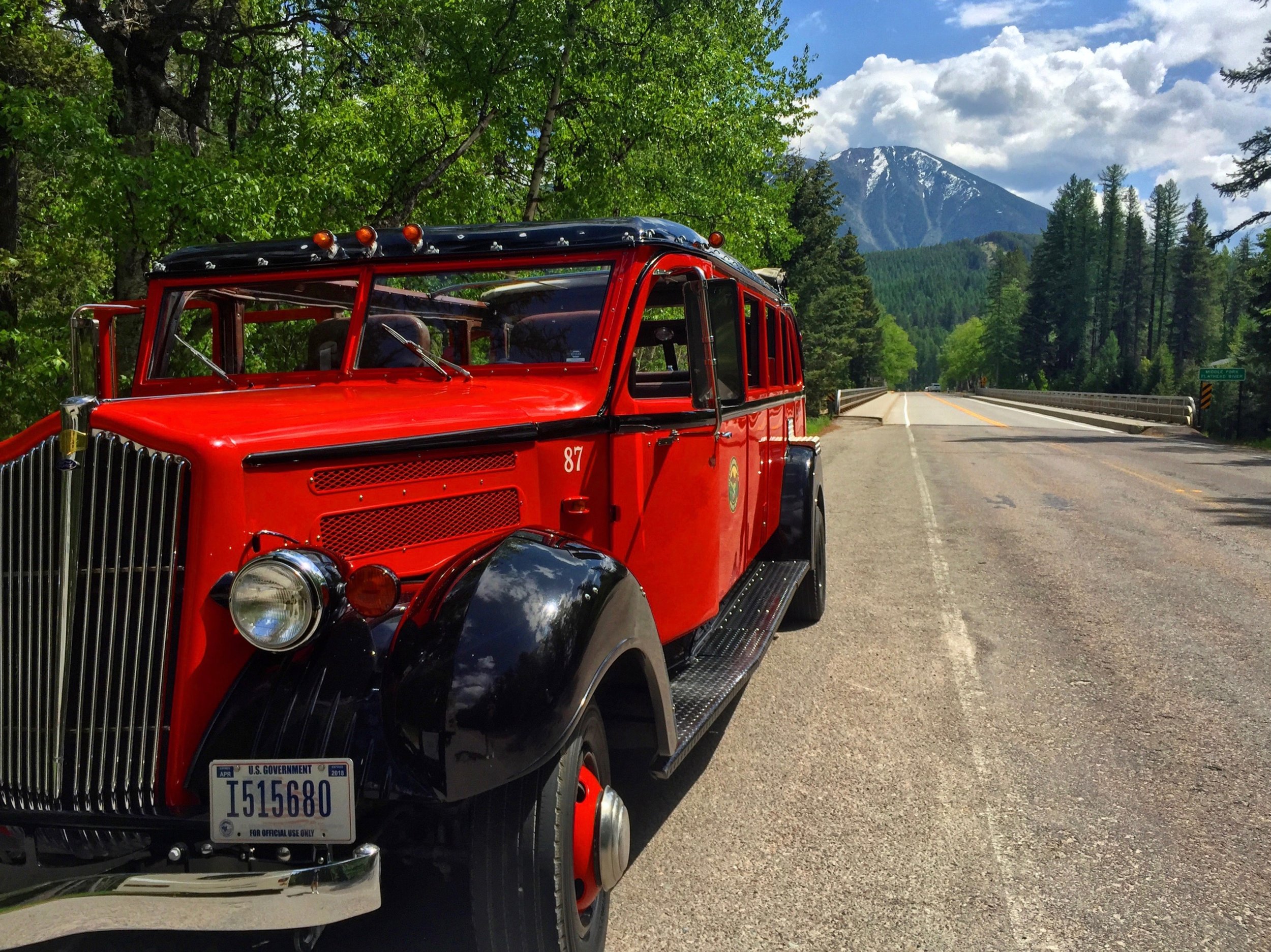  Beep beep! All aboard the vintage  Red Bus  tour — so retro the fleet has been in service since 1914 — of Glacier Country.&nbsp; 