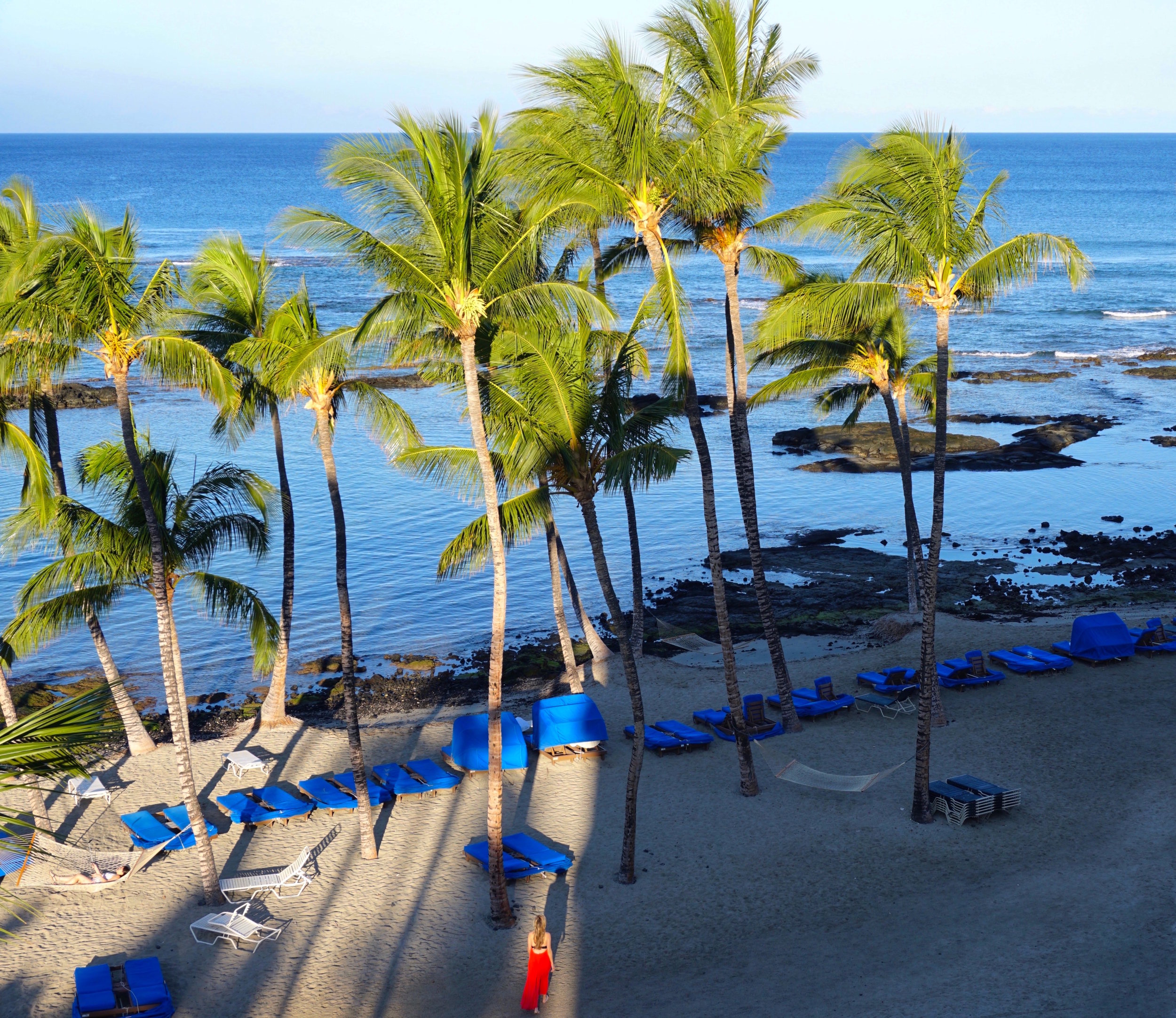 I spy a Trip Styler beelining for the shaded beach cabanas, an inclusion that ensures there's somewhere to retreat from the heat. {Most hotels charge extra for beach lounges like this...}