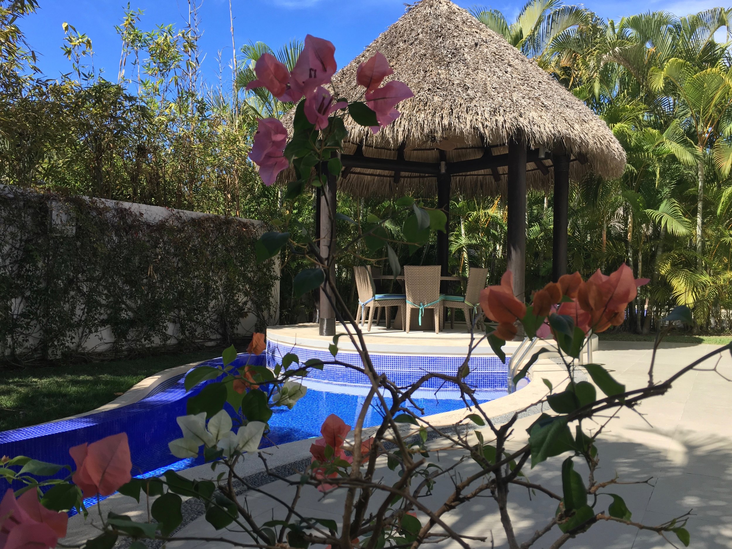 The second week we stayed at another all-suite resort closer to Puerto Vallarta. Our three-bedroom room was more than enough space for all of us, but on the last night we were upgraded to a villa with its own palapa and plunge pool. 