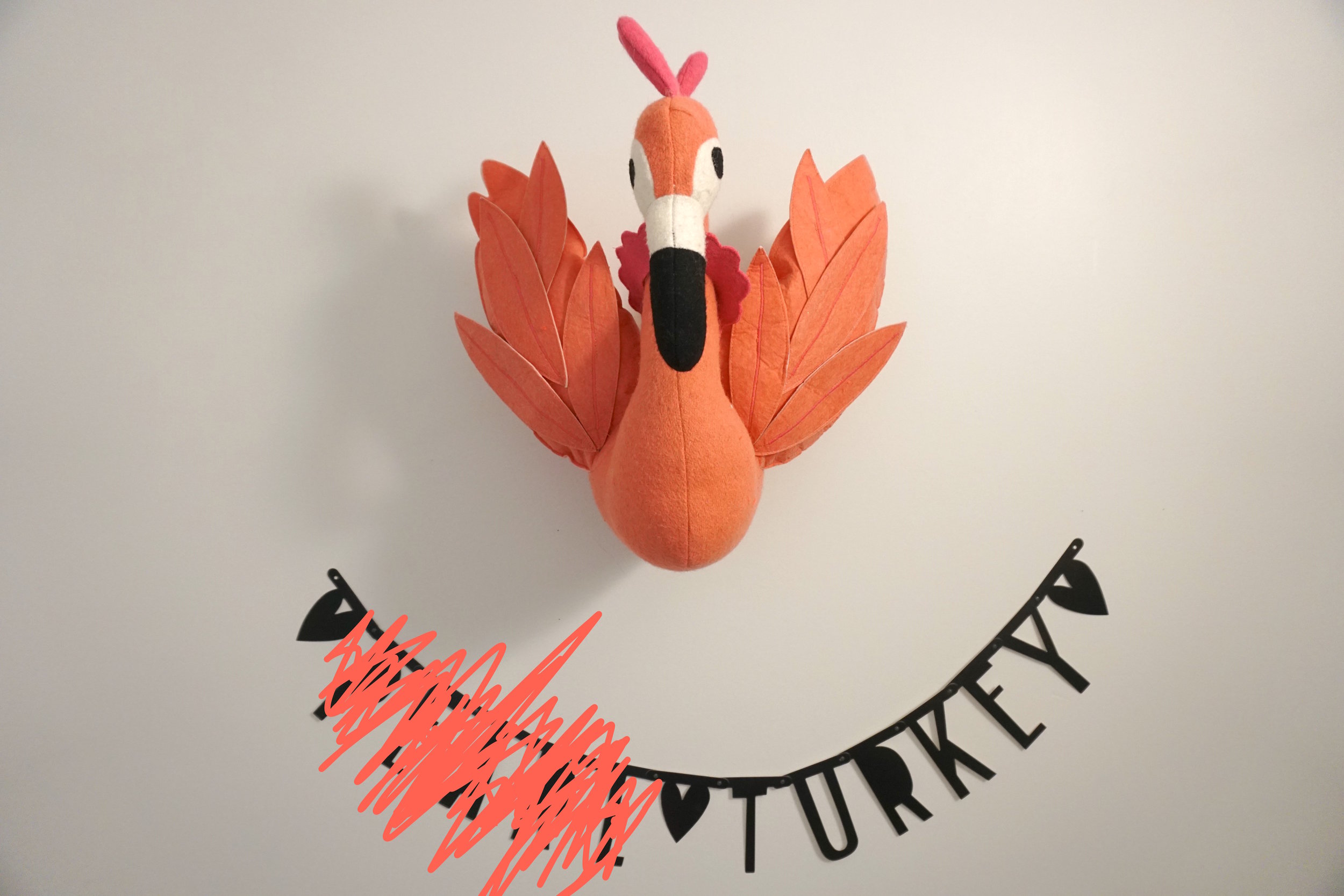 Turkeys are pink, right? :)