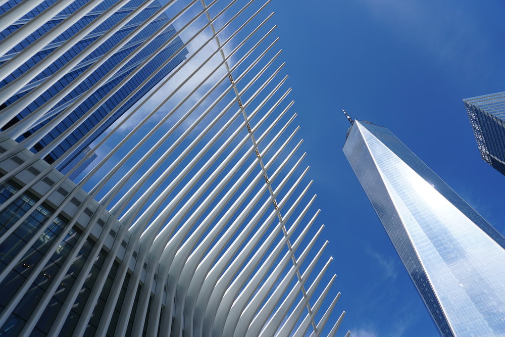  Oculus and a side of One World Trade Center. 