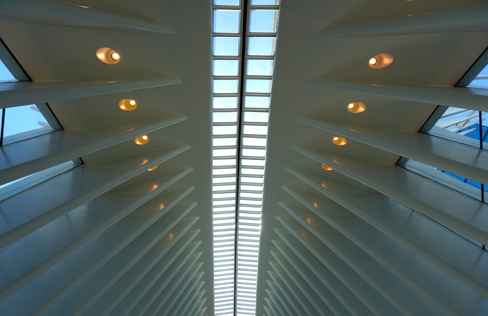 The inside roof of the Oculus, looking up. 