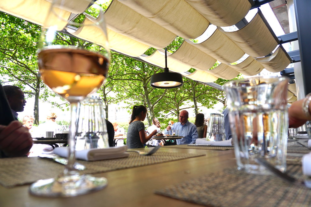  Beaubourg at Le District, including a raw bar and a gorgeous patio overlooking the Hudson River. 