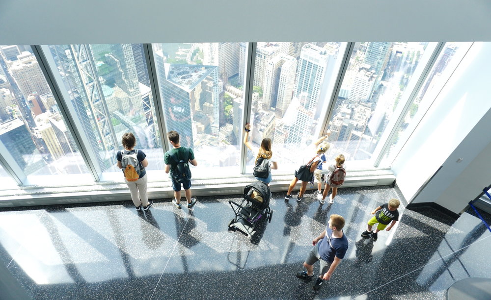  Inside One World Observatory at the top of One World Trade Center. 