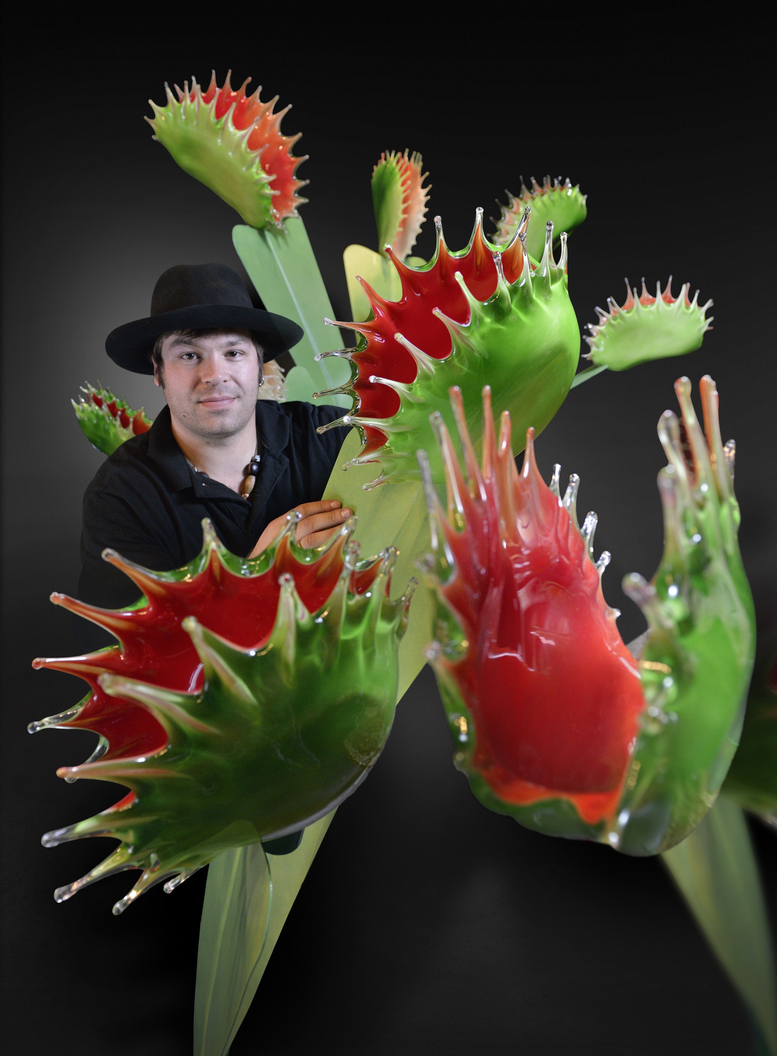 Carnivorous II with additions portrait 2013 Glass and Steel copy.jpg