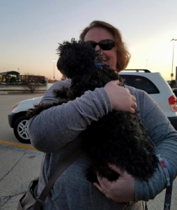 Bringing Fable (now Duncan) home, March 28, 2016