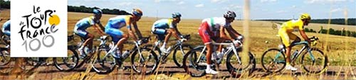 Bikes in Tour de France image.