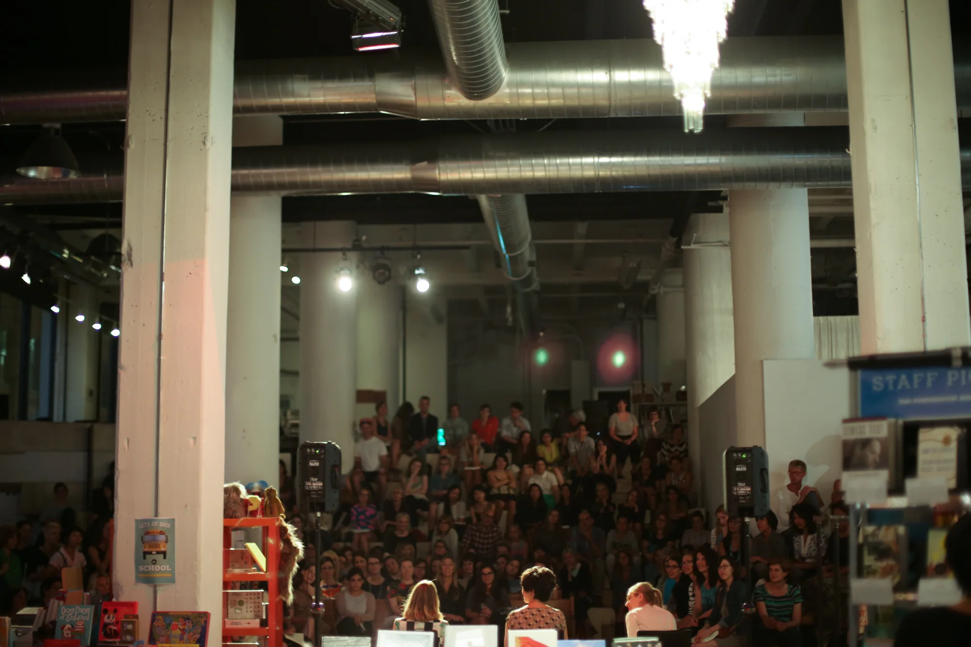 This is a pic of the editors from the book launch party / clothing swap in Brooklyn. 