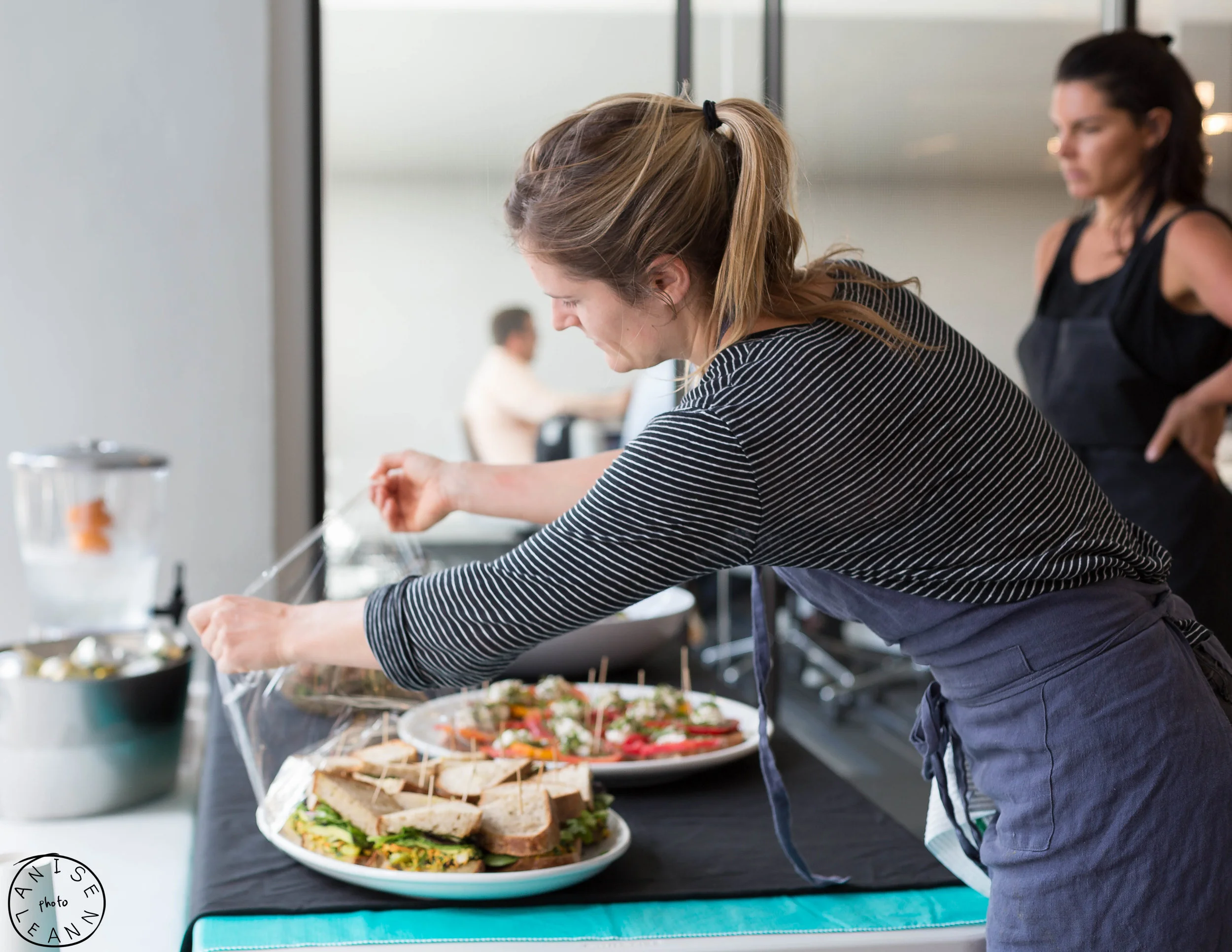 Owners Caitlin & Nicci prepare catering