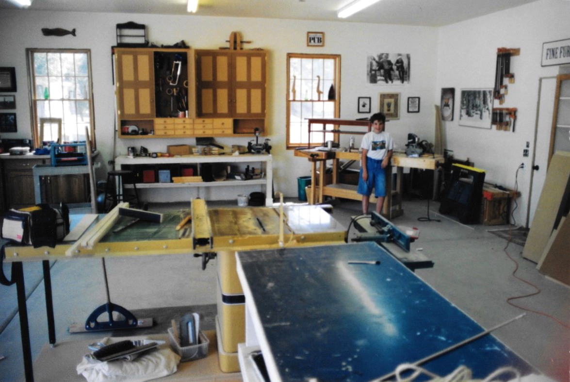1200 sq. ft, and this shows just the half of it. We added windows, drywall and AC.