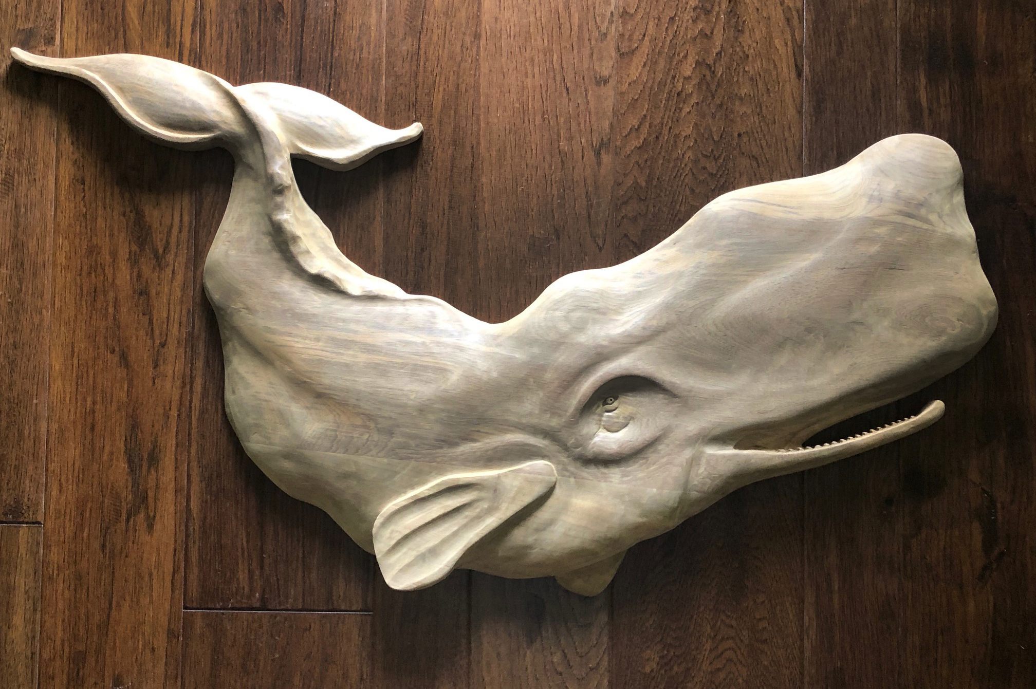 Nutmegger Workshop whale carving