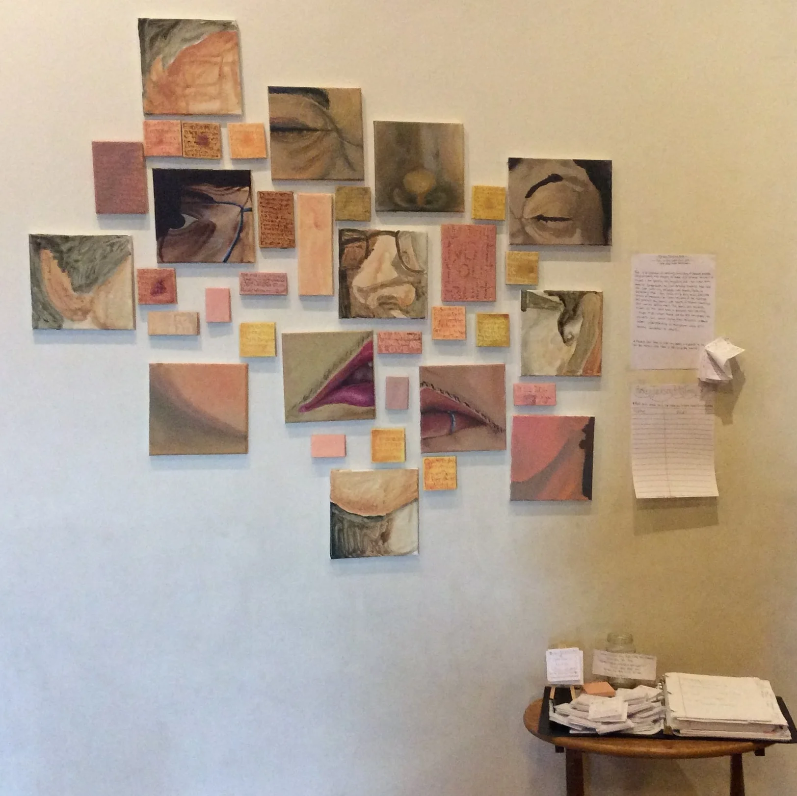 Fun a day in progress works hanging. 