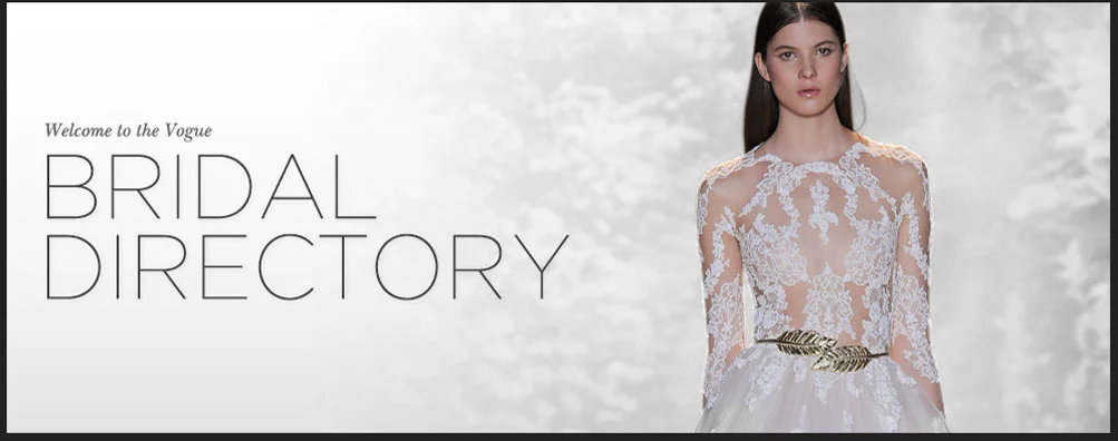 Seen in the New Vogue Bridal Online