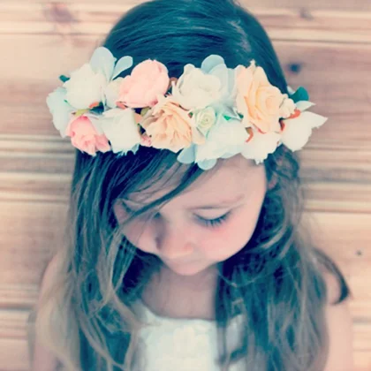 Floral headband by Lilly and Lace