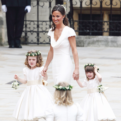 Gorgeous flower girls with Pippa Middleton at the royal wedding