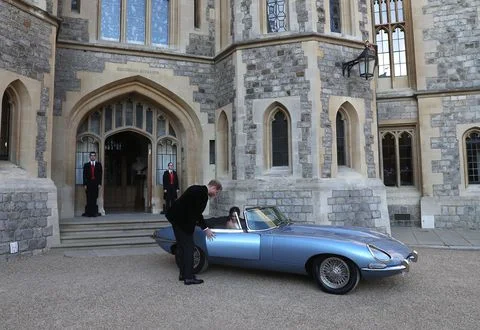 Meghan Markle Prince Harry Royal Wedding Car Blue.jpg