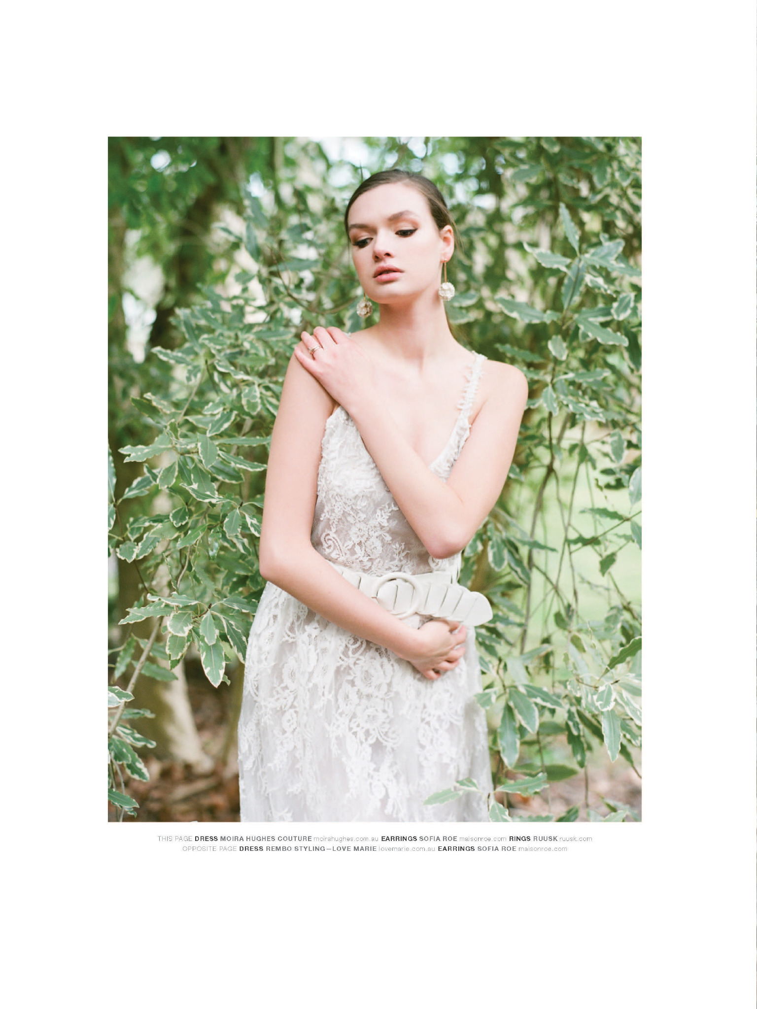  White Magazine 2019 Moira Hughes Couture Alice gown  