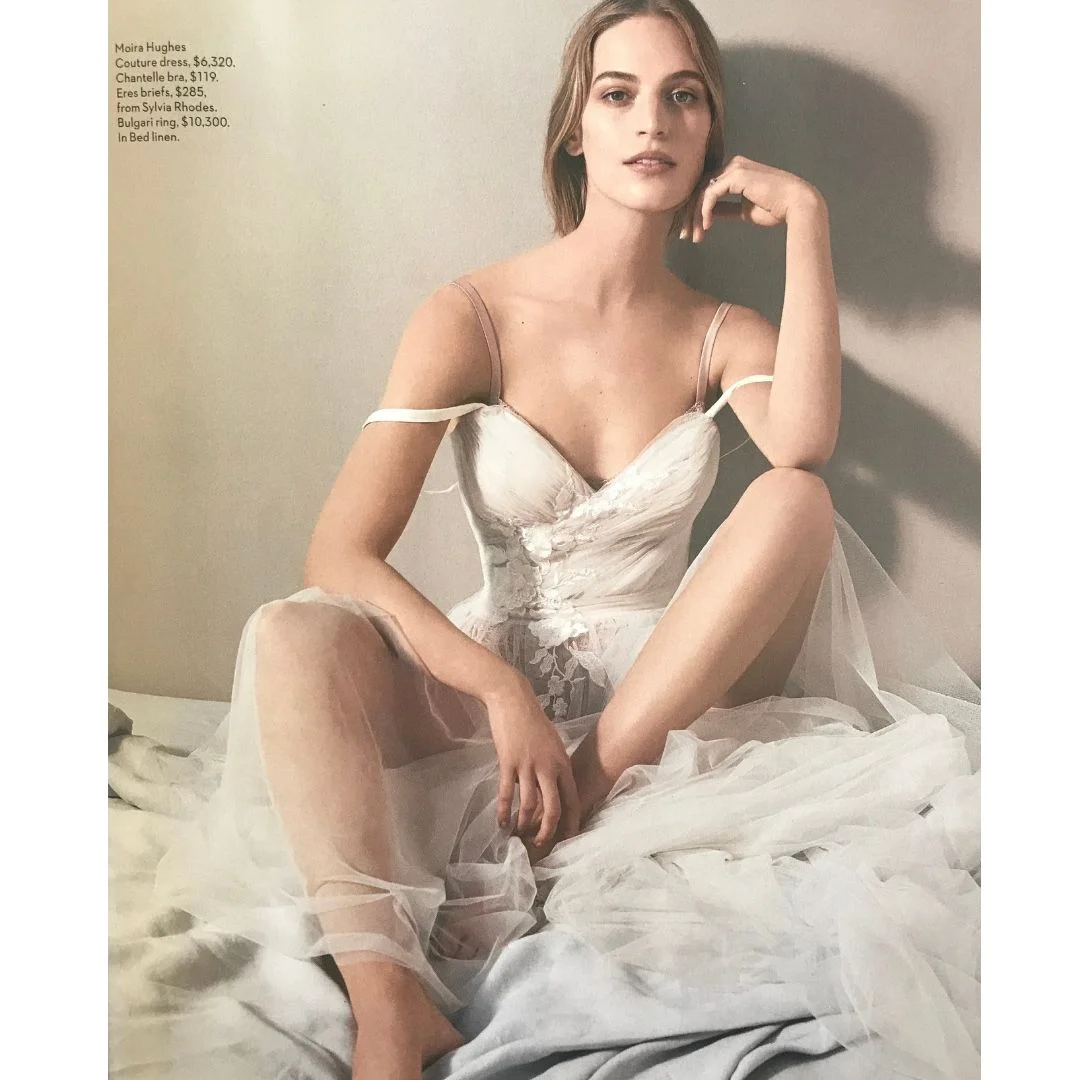 Moira Hughes couture gown as seen in Vogue Brides Australia 2019