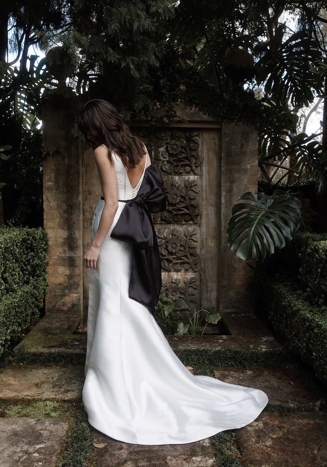 Catalina Wedding dress with bow Australian designer Moira Hughes .jpg