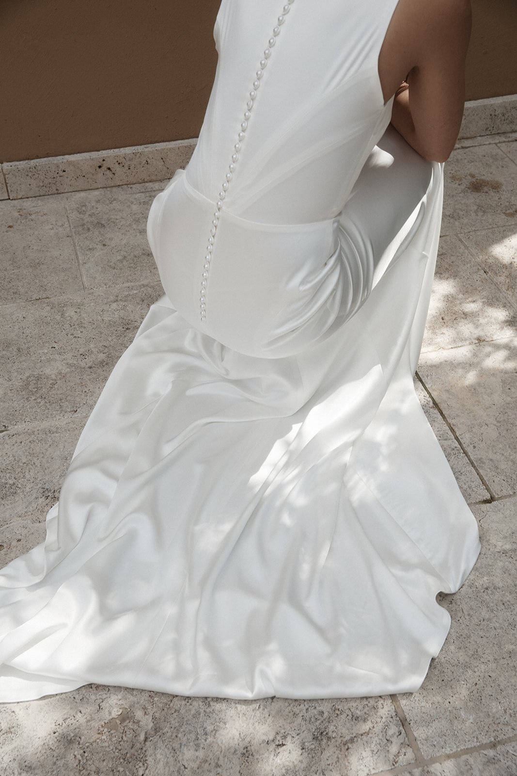 Modern high neck wedding gown from Moira Hughes Couture.jpg