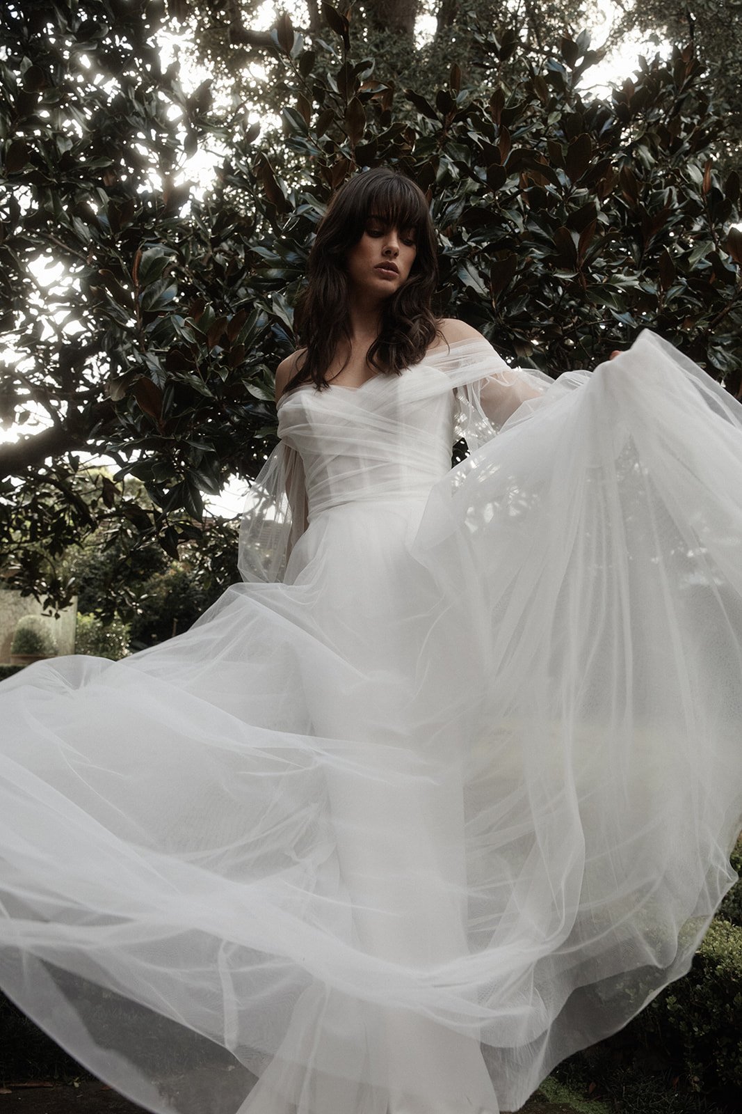 Long sleeve wedding gown with tulle skirt Moira Hughes Sydney.jpg