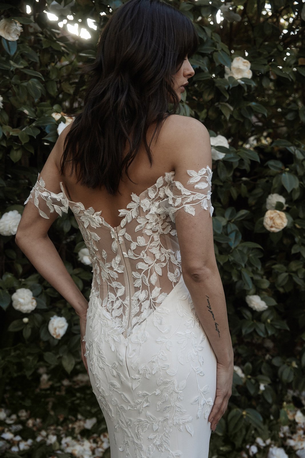 Moira Hughes The Sicily Lace Crepe Wedding Gown back .jpg