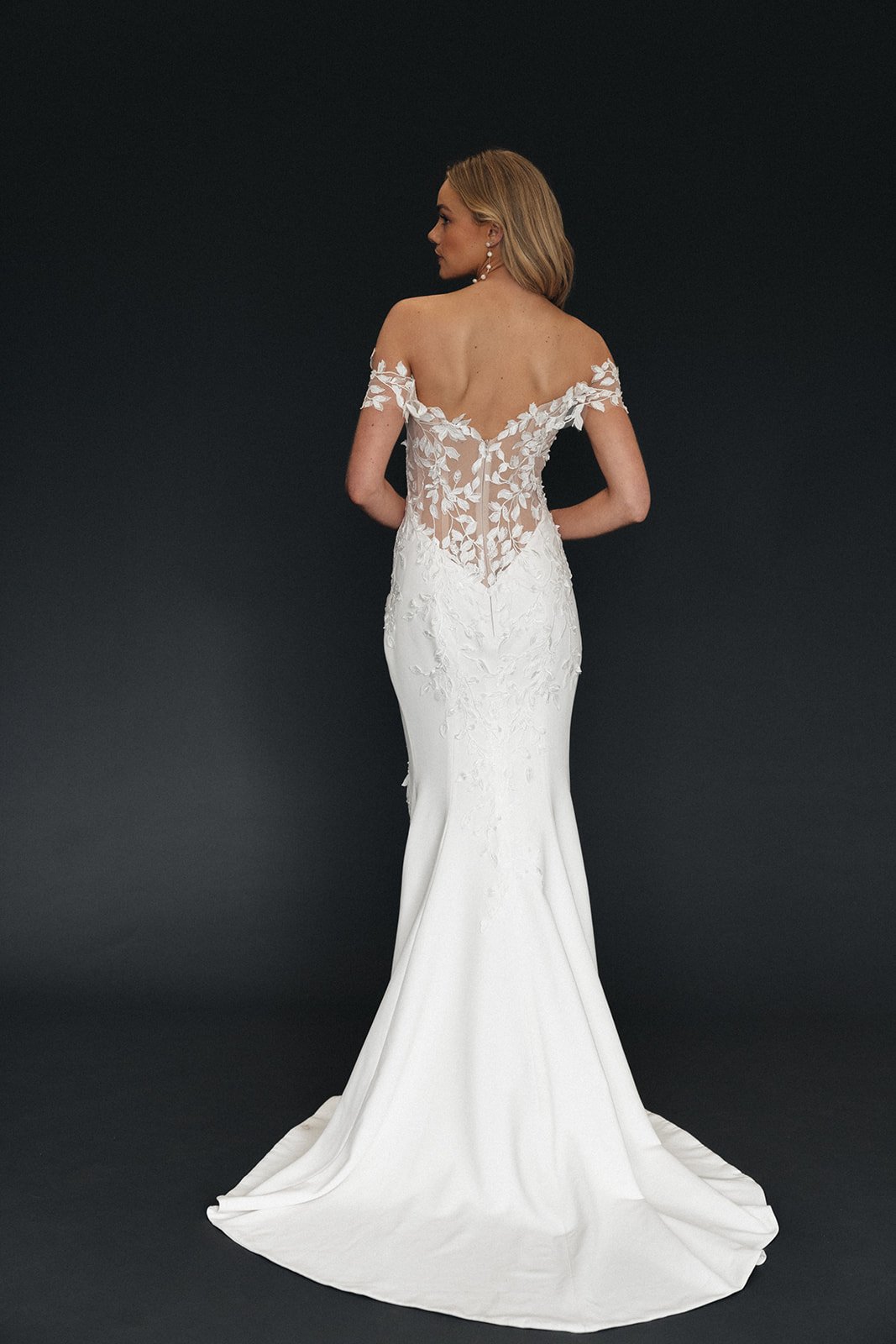 The Sicily from Moirs Hughes Couture Crepe Wedding Gown with Lace Back.jpg