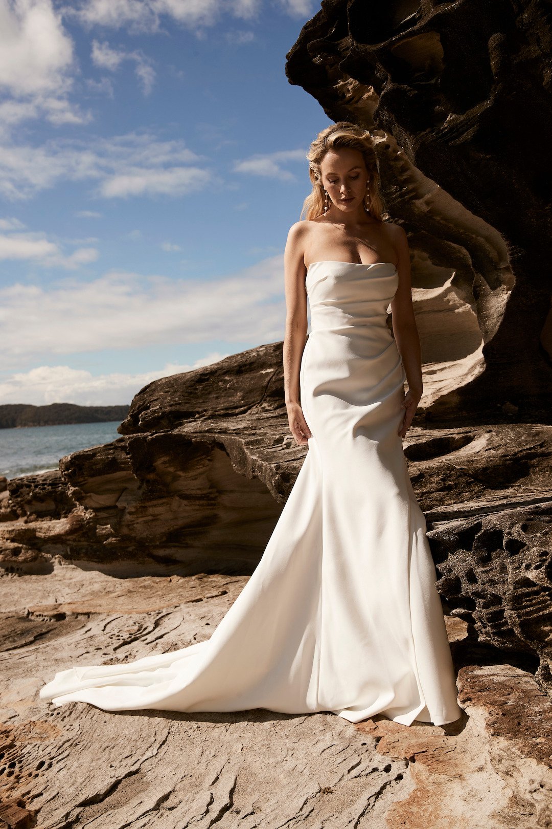 A-line Illusion Overlay on 'The Adelite' Wedding Gown with Draped Neckline - Edited.jpg